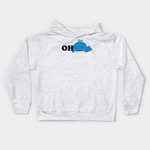 Oh Whale Kids Hoodie by GeekGirlTherapy